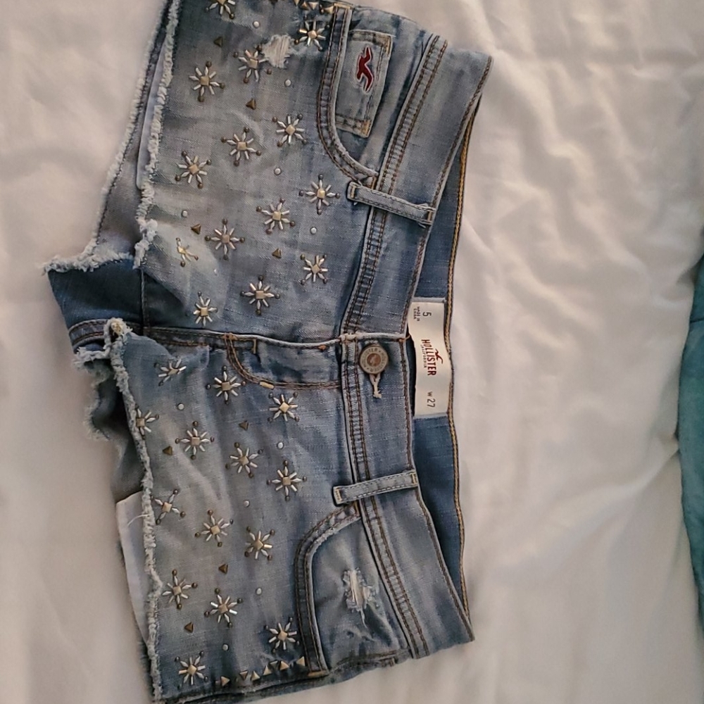Hollister jean shorts